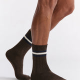 Chunky Rib Tennis Crew Sock - Cappuccino