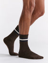 Chunky Rib Tennis Crew Sock - Cappuccino