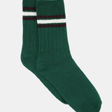 Chunky Rib Tennis Crew Sock - Evergreen