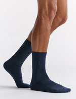 Organic Cotton Crew Sock - Eclipse