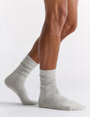 Organic Cotton Crew Sock - Grey Marle