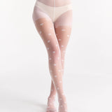 Polka Dot Tight - White