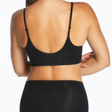Thinvisible Cotton Longline Moulded Cup Bra - Black