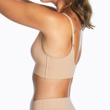 Thinvisible Cotton Longline Moulded Cup Bra - Sandstone