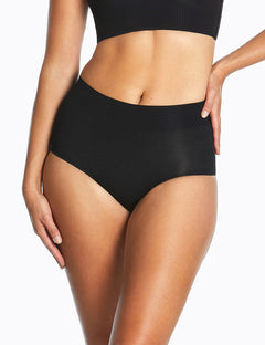 Thinvisible Cotton Waisted Brief - Black