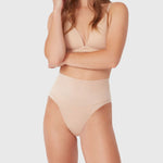 Micro Grip Short Mid Waist Brief - Rose Beige - Ambra Corporation 