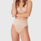 Micro Grip Short Mid Waist Brief - Rose Beige - Ambra Corporation 