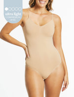 Re-Shape Low Back G-String Bodysuit - Nude