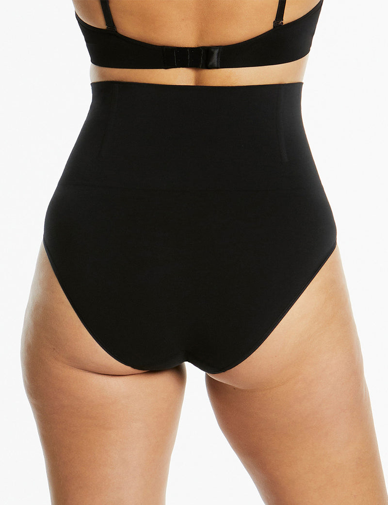 Soft Fusion Hi Waist Brief - Black