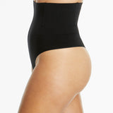 Soft Fusion Hi Waist G-String - Black