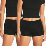 2 Pack Seamless Smoothies Shortie - Black