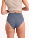 2 Pack Seamless Smoothies Full Brief - Steel/Cool Blue