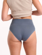 2 Pack Seamless Smoothies Full Brief - Steel/Cool Blue