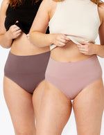 2 Pack Seamless Smoothies Full Brief - Elderberry/Moonscape