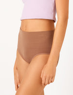 2 Pack Seamless Smoothies Full Brief - Almond/Sunset Sand