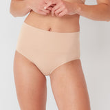 2 Pack Seamless Full Brief - Rose Beige - Ambra Corporation 