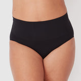 2 Pack Seamless Smoothies Full Brief - Black - Ambra Corporation 