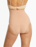 Killer Curves Hi Waisted Hi Cut Brief - Toffee