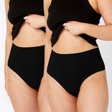 Seamless Smoothies Recycled G-String 2 Pack - Black