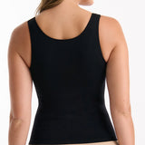 Seamless Smoothies Reversible Shelf Bra Tank - Black
