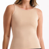 Seamless Smoothies Reversible Shelf Bra Tank - Rose Beige