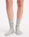 Slouchy Home Sock - Grey Marle