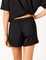 Lounge Recycled Poly Satin Short - Black