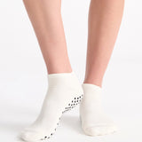 Organic Cotton Grip Anklet - Buttercream