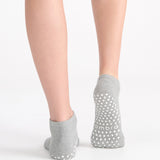 Organic Cotton Grip Anklet - Grey Marle