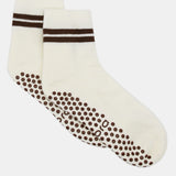 Organic Cotton Grip Crew Sock - Buttercream