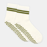 Organic Cotton Grip Crew Sock - Meadow
