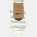 Organic Cotton Stripe Crew - Grey Marle