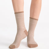 Organic Cotton Stripe Crew - Husk