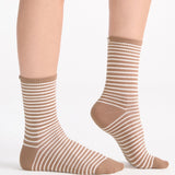 Organic Cotton Stripe Crew - Husk