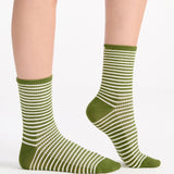 Organic Cotton Stripe Crew - Meadow