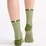 Organic Cotton Stripe Crew - Meadow