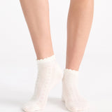 Organic Cotton Low Cut Sock 2 Pair - Black/Buttercream