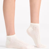 Organic Cotton Low Cut Sock 2 Pair - Black/Buttercream