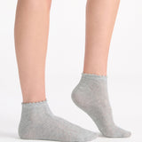 Organic Cotton Low Cut Sock 2 Pair - Seaspray/Grey Marle