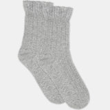 Organic Cotton Ruffle Sock - Grey Marle
