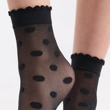 Spotted Scallop Anklet - Black