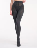 Textured Knit Tight - Charcoal