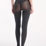 Textured Knit Tight - Charcoal