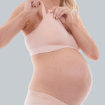 Putty Pink Bamboo Maternity Moulded Feeding Crop front