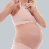 Putty Pink Bamboo Maternity Moulded Feeding Crop front
