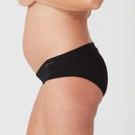 Bamboo Maternity Under Bump Brief - Charcoal Marle - Ambra Corporation 