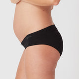 Bamboo Maternity Under Bump Brief - Charcoal Marle - Ambra Corporation 