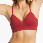Ambra bondi bare, red bra, wireless bra