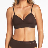 Bondi Bare Padded Longline Bra - Coffee