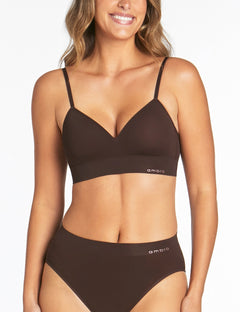 Bondi Bare Padded Longline Bra - Coffee